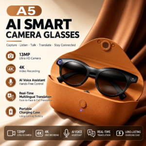 WINTOO A5 AI smart camera glasses with charging case - image 1